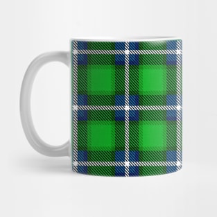 Scottish Tartan Blue and Green Mug